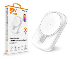 Powerbank Aligator Mag-Bank, určené pre Magsafe, 5000mAh biela

 obrázok produktu 3 z 3