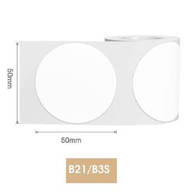 Papierový štítok Niimbot R 50x50mm 150ks Round pre B21 biely

 obrázok produktu 1 z 1