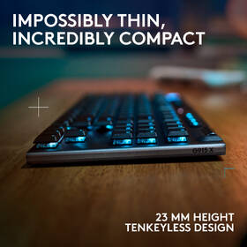 Klávesnica Logitech G915 X Lightspeed TKL Wireless, US layout čierna

 obrázok produktu 7 z 8