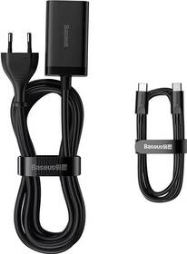 Nabíjačka do siete Baseus GaN3 Pro 65W, 2xUSB, 2xUSB-C čierna

 obrázok produktu 3 z 4