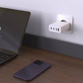 Nabíjačka do siete FIXED GaN, 3xUSB-C, 1xUSB-A, PD 3.0, 120W biela

 obrázok produktu 9 z 11