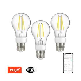 Inteligentná žiarovka IMMAX NEO LITE SMART filamentová E27 7W teplá, studená biela, stm, Wi-Fi, TUYA, 3ks 

 obrázok produktu 2 z 3