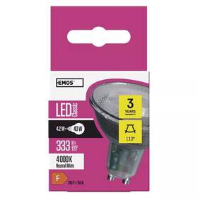 LED žiarovka EMOS Classic MR16, 4,2W, GU10, neutrálna biela 

 obrázok produktu 5 z 6