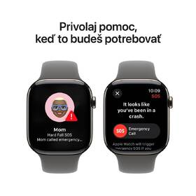 Inteligentné hodinky Apple GPS + Cellular 42mm prírodný titán - skalovo sivý športový remienok - M/L 

 obrázok produktu 5 z 8