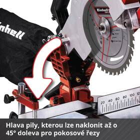 Píla úkosová Einhell TE-MS 18/210 Li (bez batérie) 4300890 

 obrázok produktu 4 z 8