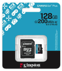 Pamäťová karta Kingston MicroSDXC 128GB U3 UHS-I (200R/100W) + adaptér 

 obrázok produktu 4 z 4