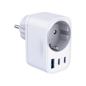 Nabíjačka do siete 3mk Comfort GaN 2xUSB-C/USB-A 30W biela

 obrázok produktu 4 z 9