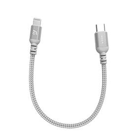 Kábel ADAM Elements AE PeAk II C20B MFi Lightning/USB-C, 0,2 m strieborný

 obrázok produktu 1 z 3