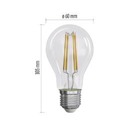 LED žiarovka EMOS Filament klasik, 5W, 1060lm, E27, neutrálna biela, 3 ks 

 obrázok produktu 7 z 13