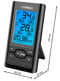 Meteorologická stanica Hyundai WS 1070 čierna

 obrázok produktu 1 z 5