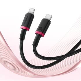 Kábel Baseus Dura USB-C/USB-C, 100W, 1m čierny/červený

 obrázok produktu 6 z 16