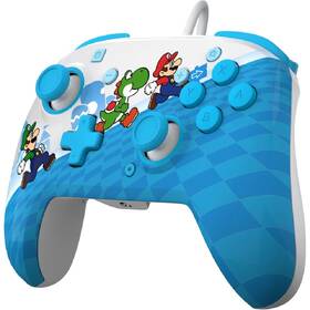 Gamepad PDP Rematch Wired Controller Mario Escape, Nintendo Switch modrý biely

 obrázok produktu 4 z 4