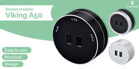 Zásuvkový modul Viking 2× USB čierny/strieborný

 obrázok produktu 2 z 5