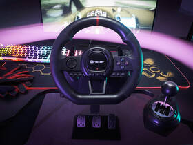 Volant Tracer SimRacer Manual Gearbox 6 in 1 - PC/PS4/PS3/Xone/X360/SWITCH čierny

 obrázok produktu 9 z 13