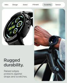 Remienok Spigen Rugged Armor Pro + Stand na Google Pixel Watch 4 45mm čierny

 obrázok produktu 17 z 19