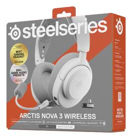 Headset SteelSeries Arctis Nova 3 WL biely

 obrázok produktu 15 z 18