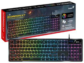 Klávesnica Genius GX GAMING Scorpion K7, Copilot, RGB podsvietenie, USB, CZ+SK layout čierna

 obrázok produktu 3 z 3