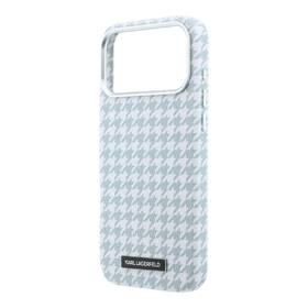 Kryt na mobil Karl Lagerfeld PU Houndstooth Resin Plate MagSafe na Apple iPhone 17 Pro Max modrý

 obrázok produktu 4 z 6