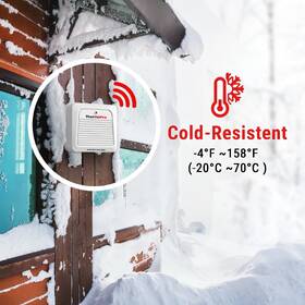 Snímač pre meteostanice ThermoPro TX-7C, pre TP-280C, 868MHz, nabíjací biely

 obrázok produktu 3 z 3