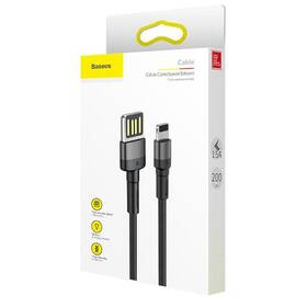 Kábel Baseus Cafule USB/Lightning, 1m čierny/sivý

 obrázok produktu 1 z 1