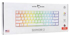 Klávesnica White Shark SHINOBI 2, US layout, Red Switch biela

 obrázok produktu 11 z 11