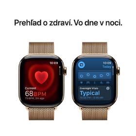 Inteligentné hodinky Apple GPS + Cellular 46mm zlatý titán - zlatý milánsky ťah - S/M 

 obrázok produktu 4 z 8