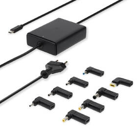 Sieťový adaptér Nedis GaN 100 W, univerzální, USB-C + 10 adaptérů čierny

 obrázok produktu 5 z 6