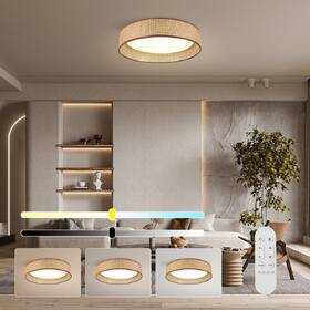 LED stropné svietidlo IMMAX NEO LITE LONA, 36W, CCT, Wi-Fi, TUYA, BEACON, priem. 45,5cm hnedé

 obrázok produktu 2 z 4