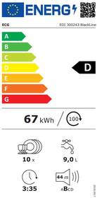 Umývačka riadu ECG EDI 300243 

 obrázok produktu 1 z 9