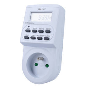 Spínač časový Solight DT03, digitálny 

 obrázok produktu 1 z 6