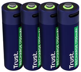 Batéria nabíjacia Trust AA, USB-C, 4ks 

 obrázok produktu 1 z 6