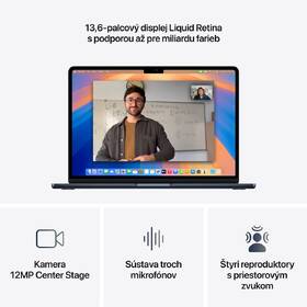 Notebook Apple 15" M4 10× GPU, 16GB, 512GB - nebesky modrý SK 

 obrázok produktu 4 z 10