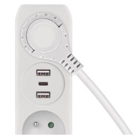 Kábel predlžovací EMOS 2x zásuvka, 2x USB, 1x USB-C, 1,4m biely

 obrázok produktu 5 z 7