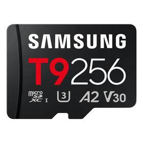 Pamäťová karta Samsung T9 MicroSDXC 256GB UHS-I U3 (200R/130W) + USB Adaptér čierna

 obrázok produktu 2 z 6