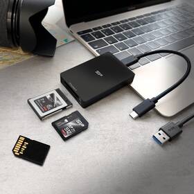 Čítačka pamäťových kariet Silicon Power CreatePro BS10 Dual reader CFexpress B / SD 4.0 čierna

 obrázok produktu 17 z 17