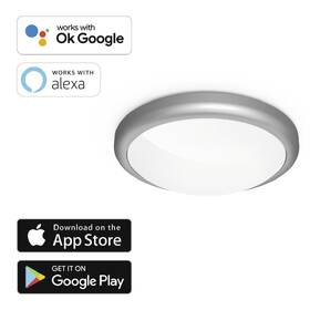 LED stropné svietidlo Hama SMART WiFi, okrúhle, priemer 30 cm, kovový rám 

 obrázok produktu 2 z 8