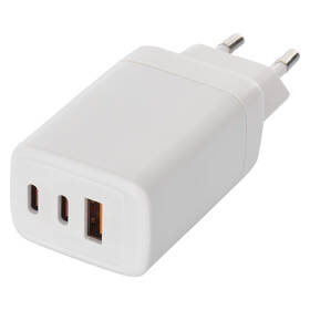 Nabíjačka do siete EMOS GaN, 65W, 1x USB-A/2x USB-C biela

 obrázok produktu 1 z 14