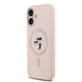 Kryt na mobil Karl Lagerfeld Liquid Silicone Karl and Choupette MagSafe na Apple iPhone 17 ružový

 obrázok produktu 2 z 7