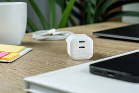 Nabíjačka do siete ERPOWER Dual mini GaN 65W 2xUSB-C biela

 obrázok produktu 5 z 5