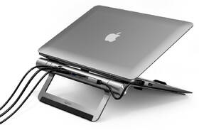 Podstavec pre notebooky Epico USB-C Hub Multiport 8in1 sivý

 obrázok produktu 2 z 6