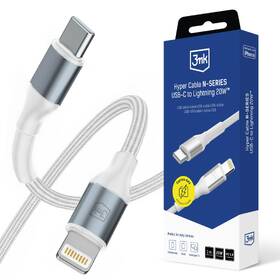 Kábel 3mk Hyper N-SERIES USB-C/Lightning, 20W, 1m biely

 obrázok produktu 1 z 1
