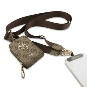 Popruh na krk Guess Crossbody PU 4G Metal Logo + Peňaženka hnedý

 obrázok produktu 1 z 5