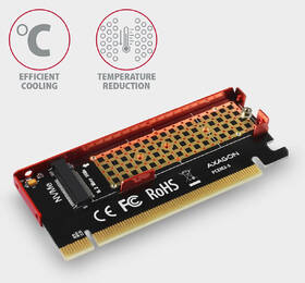 Adaptér Axagon PCEM2-S, PCIe x16 - M.2 NVMe M-key červený

 obrázok produktu 3 z 5
