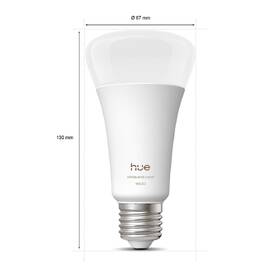 Inteligentná žiarovka Philips Hue Bluetooth, E27, A67, 1600 lm, White and Color Ambiance 

 obrázok produktu 3 z 11