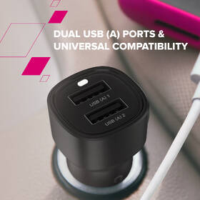 Adaptér do auta Canyon OnDrive 24  24W 2xUSB-A čierny

 obrázok produktu 8 z 9
