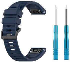 Remienok FIXED Silicone Strap na Garmin QuickFit 22 mm modrý

 obrázok produktu 2 z 3