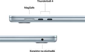 Notebook Apple 15" M4 10× GPU, 16GB, 256GB - nebesky modrý SK 

 obrázok produktu 6 z 10