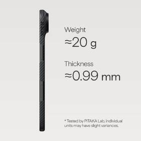 Kryt na mobil Pitaka Ultra-Slim na Apple iPhone Air čierny/sivý

 obrázok produktu 4 z 4