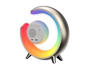 Stolná lampa IMMAX PEACOCK s hodinami, RGB svetlo, 20W, 400lm zlatá

 obrázok produktu 2 z 9