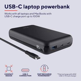 Powerbank Trust Laro 100W čierny

 obrázok produktu 10 z 13